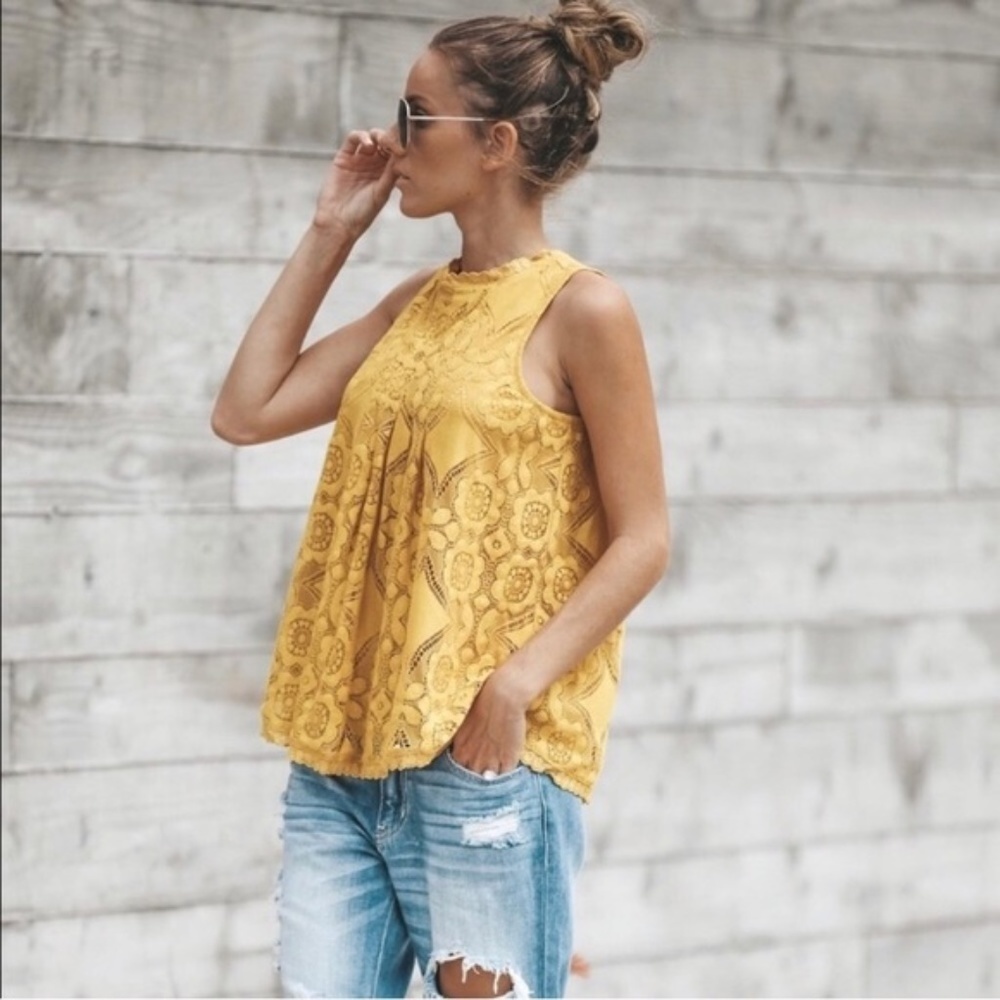SUNFLOWER Sleeveless Lace Top-LAST☝️ - Picture 2 of 10